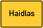 Place name sign Haidlas