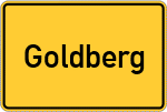 Place name sign Goldberg