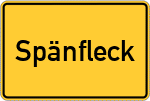 Place name sign Spänfleck