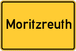 Place name sign Moritzreuth