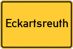 Place name sign Eckartsreuth, Oberfranken
