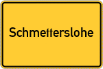 Place name sign Schmetterslohe