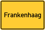 Place name sign Frankenhaag