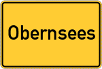 Place name sign Obernsees