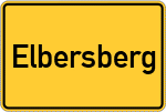 Place name sign Elbersberg