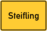 Place name sign Steifling
