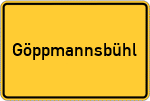 Place name sign Göppmannsbühl