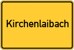 Place name sign Kirchenlaibach