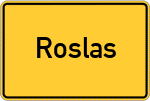 Place name sign Roslas