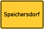 Place name sign Speichersdorf