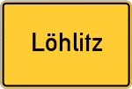Place name sign Löhlitz