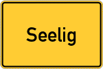 Place name sign Seelig