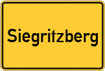 Place name sign Siegritzberg