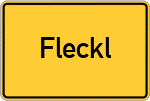 Place name sign Fleckl