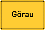 Place name sign Görau