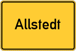 Place name sign Allstedt