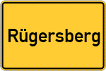 Place name sign Rügersberg