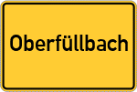 Place name sign Oberfüllbach