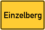 Place name sign Einzelberg