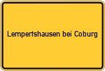 Place name sign Lempertshausen bei Coburg