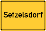 Place name sign Setzelsdorf