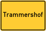 Place name sign Trammershof