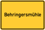 Place name sign Behringersmühle