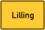 Place name sign Lilling, Oberfranken