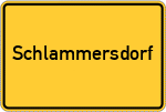 Place name sign Schlammersdorf