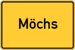 Place name sign Möchs
