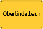 Place name sign Oberlindelbach