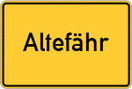 Place name sign Altefähr