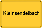 Place name sign Kleinsendelbach