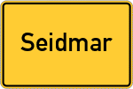 Place name sign Seidmar