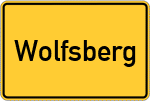 Place name sign Wolfsberg