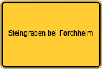 Place name sign Steingraben bei Forchheim, Oberfranken