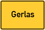 Place name sign Gerlas