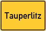 Place name sign Tauperlitz