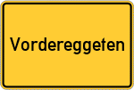 Place name sign Vordereggeten