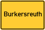 Place name sign Burkersreuth