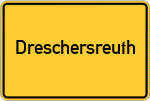 Place name sign Dreschersreuth