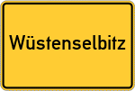 Place name sign Wüstenselbitz