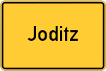 Place name sign Joditz