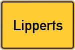 Place name sign Lipperts