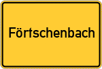Place name sign Förtschenbach