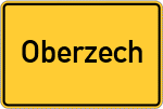 Place name sign Oberzech