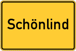 Place name sign Schönlind, Oberfranken