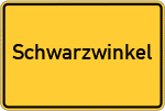Place name sign Schwarzwinkel, Oberfranken