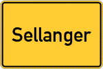 Place name sign Sellanger