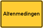 Place name sign Altenmedingen